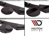 CENTRAL REAR SPLITTER for BMW 5 F11 M-PACK (fits two double exhaust ends) Maxton Design