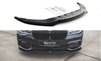 Front Splitter V.1 for BMW 7 M-Pack G11 / G12 Maxton Design Gloss Black