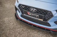 Front Splitter V.5 Hyundai I30 N Mk3 Hatchback/ Fastback Gloss Black Maxton Designe