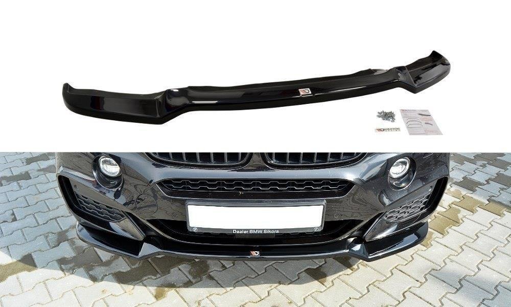 FRONT SPLITTER V.1 BMW X5 F15 M-PACK Gloss Black, Our Offer \ BMW \ X5 \  F15 [2013-2018]