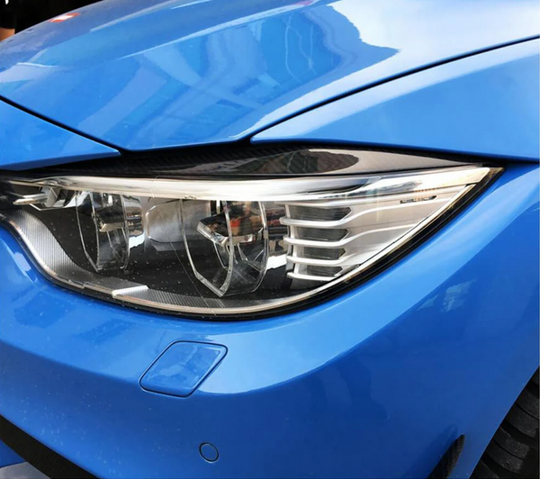 BMW 4 Series  M3 / M4 Carbon Fiber Headlight Eyebrows Lamp Eyelids