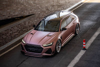 PD6RS Bonnet Add-Ons 2-Pcs for Audi RS6 C8 Prior Design