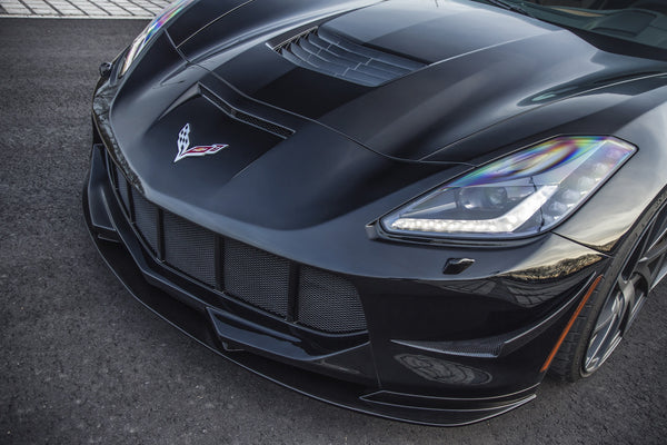 PDR700 Front Bumper incl. Front Add-On Lip Spoiler & Cupwings for Chevrolet Corvette C7 Prior Design