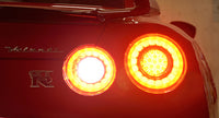 Nissan GTR R35 08+ LED Jewel Taillights REVO Chrome Valenti