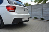 CENTRAL REAR SPLITTER BMW 1 F20/F21 M-Power (without vertical bars) Maxton Design