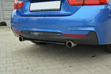 CENTRAL REAR SPLITTER for BMW 4 Coupe / Gran Coupe / Cabrio M-Pack F32 / F36 / F33 (without vertical bars) Maxton Design