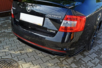Central Rear Splitter Skoda Octavia RS Mk3 / Mk3 FL Hatchback / Estate Maxton Design