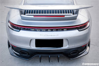 Porsche 911 992 Carrera/Targa Sport Design Pare-chocs WP Style Diffuseur de lèvre arrière en fibre de carbone sèche DarwinPro