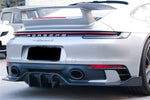 Porsche 911 992 Carrera/Targa Sport Design Stoßstange WP Style Dry Carbon Fiber Hecklippendiffusor DarwinPro