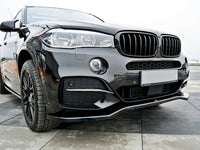 SPLITTER AVANT V.1 BMW X5 F15 M-PACK Maxton Design Noir Brillant