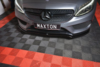 FRONT SPLITTER V.1 MERCEDES- BENZ C-CLASS W205 COUPE AMG-LINE MAXTON DESIGN