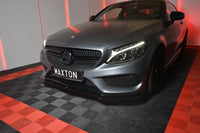 FRONT SPLITTER V.1 MERCEDES- BENZ C-CLASS W205 COUPE AMG-LINE MAXTON DESIGN