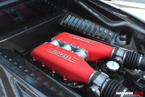 Darwinpro 2010–2015 Ferrari 458 Coupe/Speciale innere Motorraumabdeckung aus trockenem Karbon