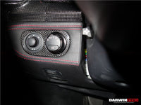 Darwinpro 2010–2015 Ferrari 458 Coupe/Spyder/Speciale Lichtschalterabdeckung aus trockenem Karbon