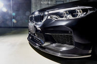 Becquet de lèvre de pare-chocs avant en fibre de carbone de style D pour BMW M5 F90