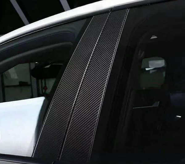 Garnitures de couverture de fenêtre latérale en fibre de carbone Porsche Cayenne 958