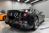 Carbonado 2012-2017 Ferrari F12 Berlinetta RS Style Diffuseur arrière en fibre de carbone DARWINPRO