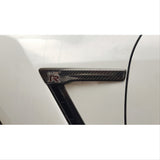 Couvertures d'emblème de logo de garde-boue avant en carbone Nissan R35 GTR MY15+ KR