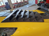Rear Window Louvers - Matte Black Corvette C7