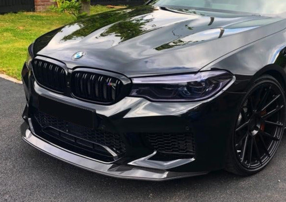 BMW M5 F90 M-Style Carbon Fiber Front Bumper Lip Spoiler