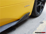 Darwinpro 2010-2015 Ferrari 458 Coupé/Spyder Speciale Style Jupes latérales en fibre de carbone Canards