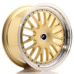 JR Wheels JR10 19x8.5 ET20-35 Blank Gold w/Machined Lip