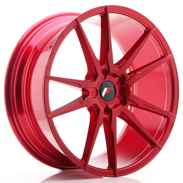 JR Wheels JR21 20x8.5 ET20-40 5H BLANK Platinum Red