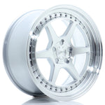 JR Wheels JR43 18x8.5 ET15-35 5H BLANK Silver w/Machined Face