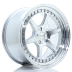 JR Wheels JR43 18x9.5 ET15-35 5H BLANK Silver w/Machined Face