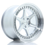 JR Wheels JR43 18x10.5 ET15-22 5H BLANK Silver w/Machined Face