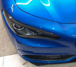 Alfa Romeo Giulia véritable sèche en Fiber de carbone phare sourcils lampe paupières