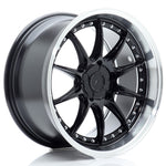 JR Wheels JR41 18x9.5 ET15-35 5H BLANK Glossy Black w/Machined Lip