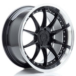 JR Wheels JR41 19x9.5 ET12-22 5H BLANK Glossy Black w/Machined Lip