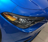 Alfa Romeo Giulia Real Dry Carbon Fiber Headlight Eyebrows Lamp Eyelids