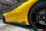 Darwinpro 2010-2015 Ferrari 458 Coupé/Spyder Speciale Style Jupes latérales en fibre de carbone Canards