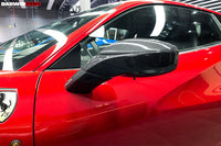 Darwinpro 2015–2019 Ferrari 488 GTB/Spyder Kohlefaser-Spiegelgehäuse und Basis-Ersatz