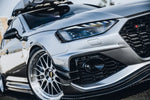 Canards de pare-chocs avant en fibre de carbone de style Audi RS4 B9.5 BKSS 2020-2022 DarwinPro