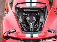 Darwinpro 2015-2022 Ferrari 488 GTB/Pista/F8 Panneaux de baie moteur en fibre de carbone sèche avec protection thermique