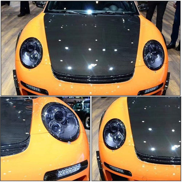 Porsche Boxster Cayman S 987 Carbon Fiber Headlight Covers Eyelids