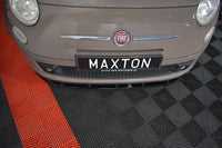 FRONT SPLITTER V.1 FIAT 500 HATCHBACK PREFACE Maxton Design
