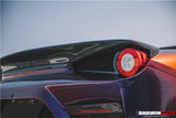 Darwinpro 2010-2015 Ferrari 458 Spider BKSS Style Pare-chocs arrière partiel en fibre de carbone et coffre en fibre de carbone avec couvercle de feu arrière