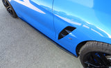 Jupes latérales (D/L) en carbone pour BMW Z4 G29 (version courbée)