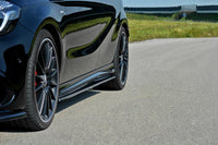 DIFFUSEURS JUPES LATÉRALES Mercedes A W176/ CLA 117 AMG/ CLA 117 AMG LINE Facelift NOIR BRILLANT Maxton Design