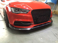 Audi S3 / A3 Sline Sedan Carbon Fiber Front Lip Spoiler