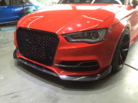 Audi S3 / A3 Sline Berline Becquet de lèvre avant en fibre de carbone