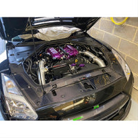 Panneau de refroidissement en carbone pleine longueur pour Nissan R35 GTR KR 3 pièces