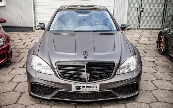 PD Black Edition V2/V3 Bonnet for Mercedes S-Class W221 Prior Design