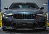 BMW M5 F90 R-Style Carbon Fiber Front Bumper Lip Spoiler