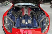 Carbonado 2018-UP Ferrari 812 Superfast /GTS Panneaux de compartiment moteur de style OE Darwin Pro