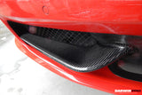 Darwinpro 2010-2015 Ferrari 458 Coupé/Spyder Canards avant en fibre de carbone